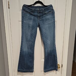 Faye Citizens If Hummanity  Women's Flare Jeans in Blue Low Rise Size 29 Waist